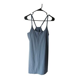 NWOT Indigo Blue Tennis Dress With Built In Shorts With Pockets And Bra Size M